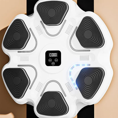 Smart Wall-Mounted Electronic Boxing Trainer with Music and Gloves for Home Workouts